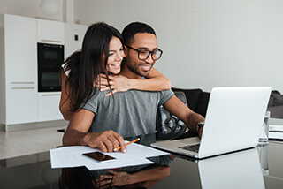 Couple at Computer